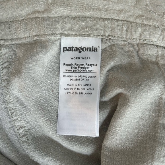Women’s Patagonia hemp and organic cotton tan Pants size 4 - Picture 5 of 7